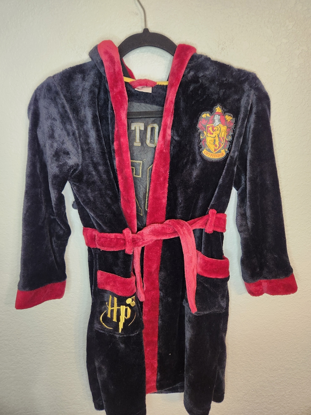 Harry Potter Bath Robe Wizarding World Gryffindor Youth size 8
